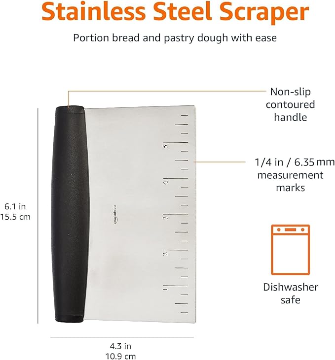 Amazon Basics Stainless Steel Scraper